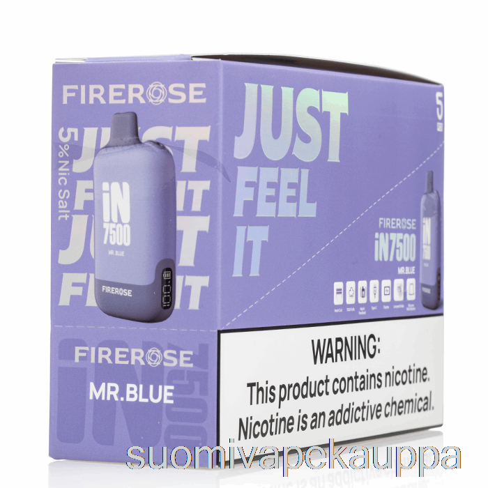 Vape Kauppa [5-pack] Firerose In7500 Kertakäyttöinen
